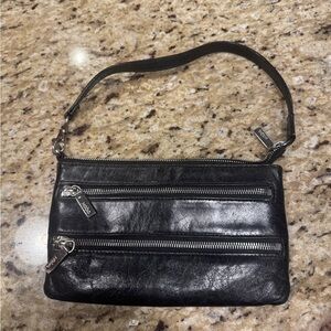 HOBO The Original Mara Black Leather Shoulder or Crossbody Purse